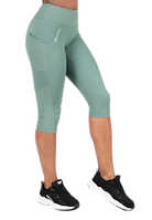 Monroe Cropped Leggings - Green