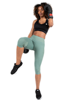 Monroe Cropped Leggings - Green