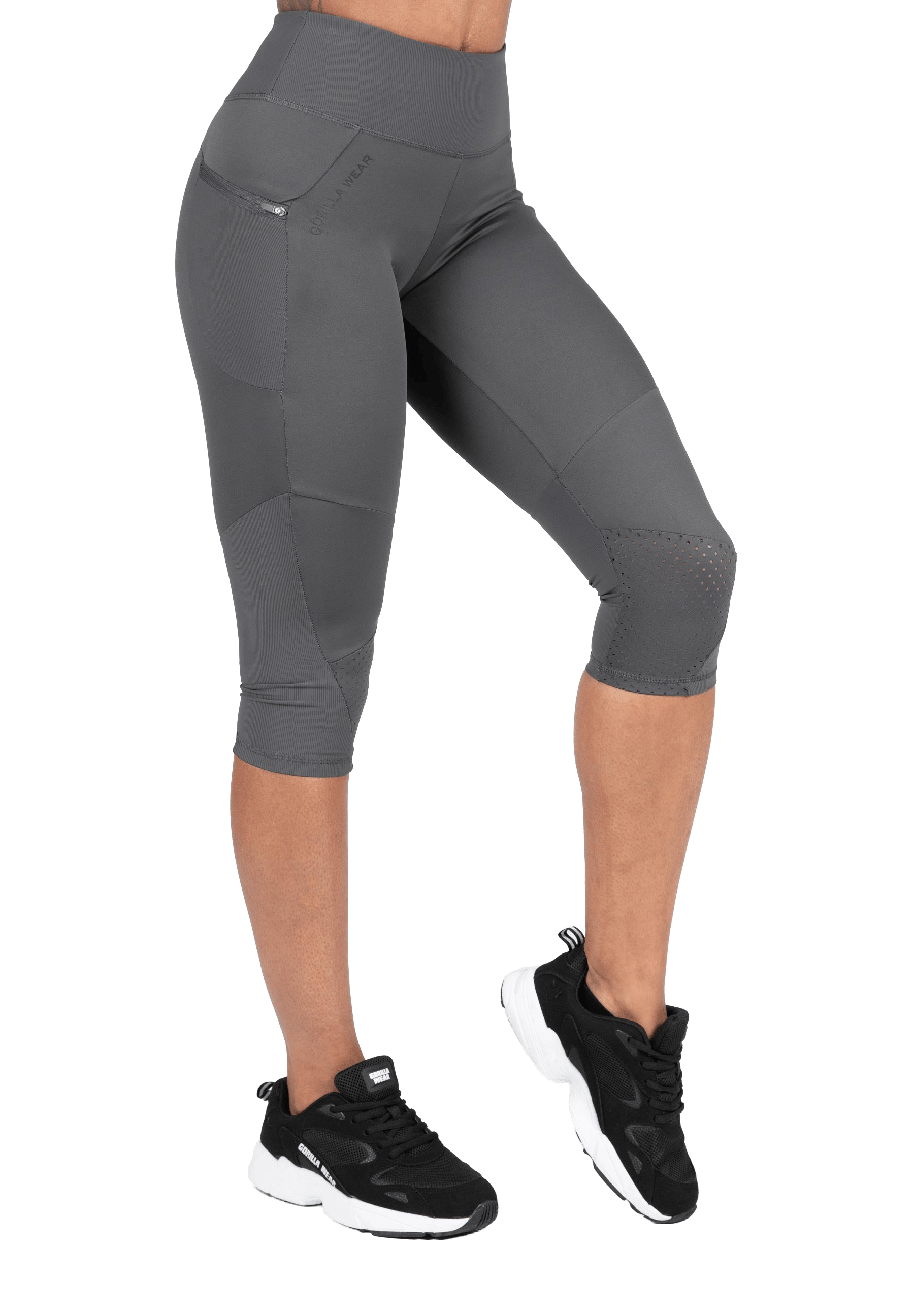 Monroe Cropped Leggings - Gray