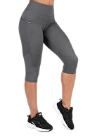 Monroe Cropped Leggings - Gray