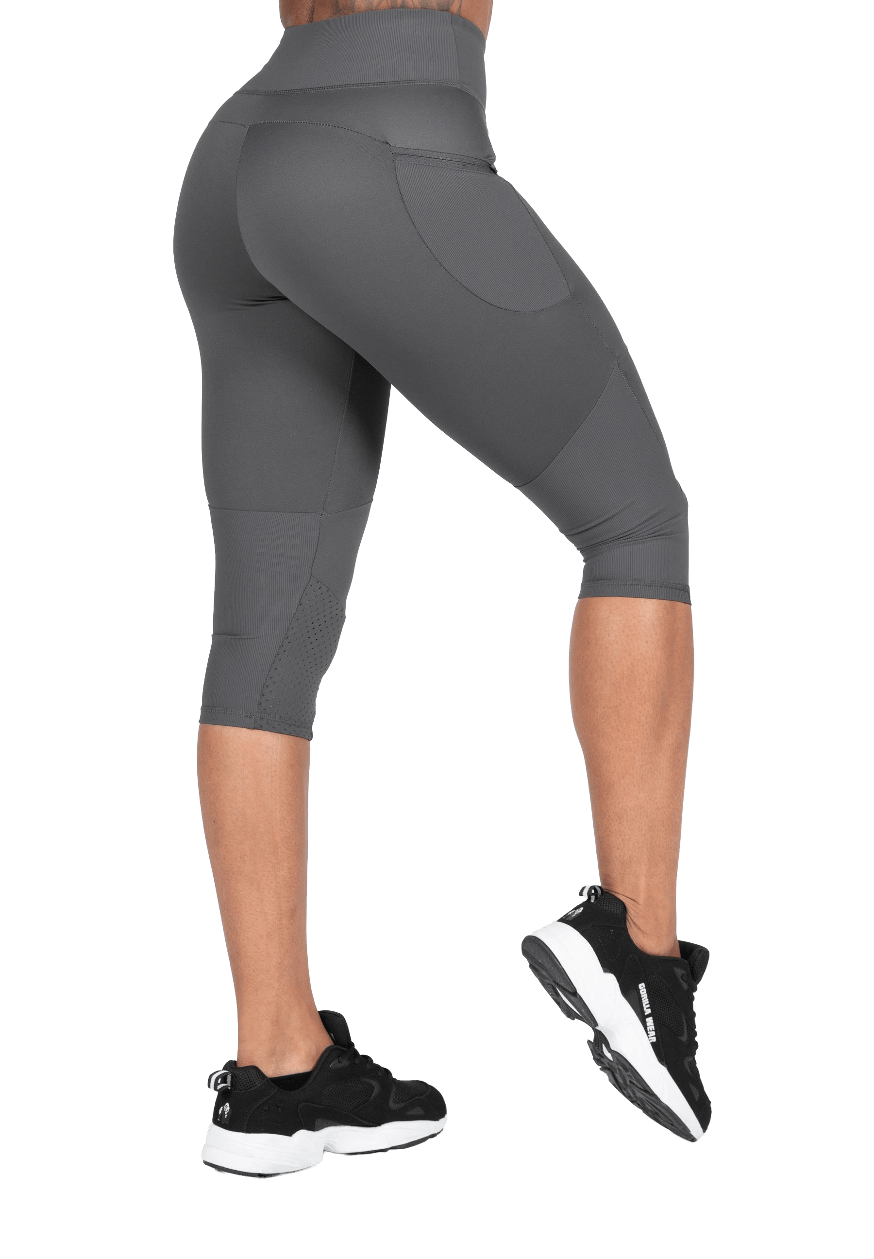 Monroe Cropped Leggings - Gray