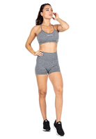Quincy Seamless Shorts - Gray Melange