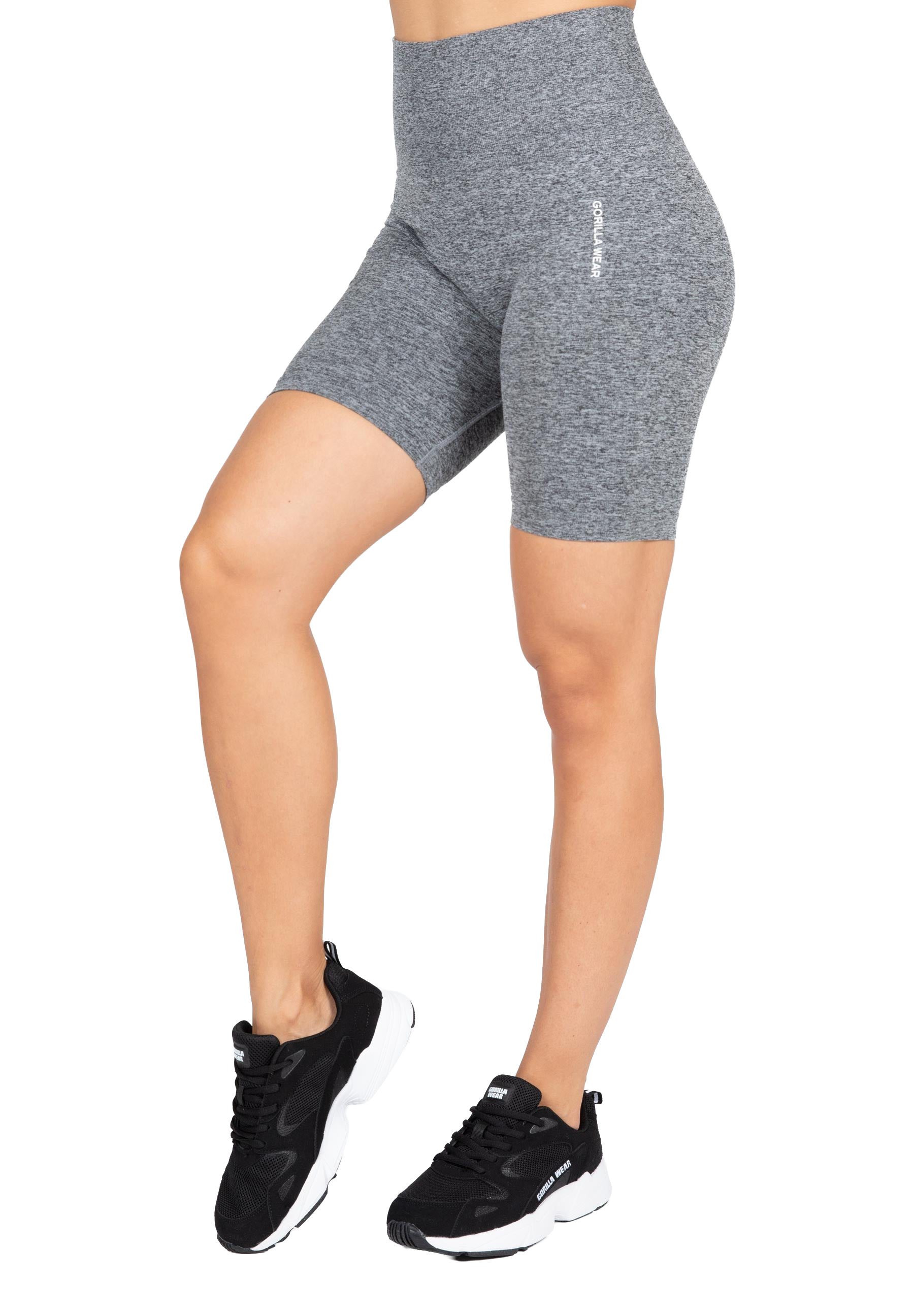 Quincy Seamless Cycling Shorts - Gray Melange