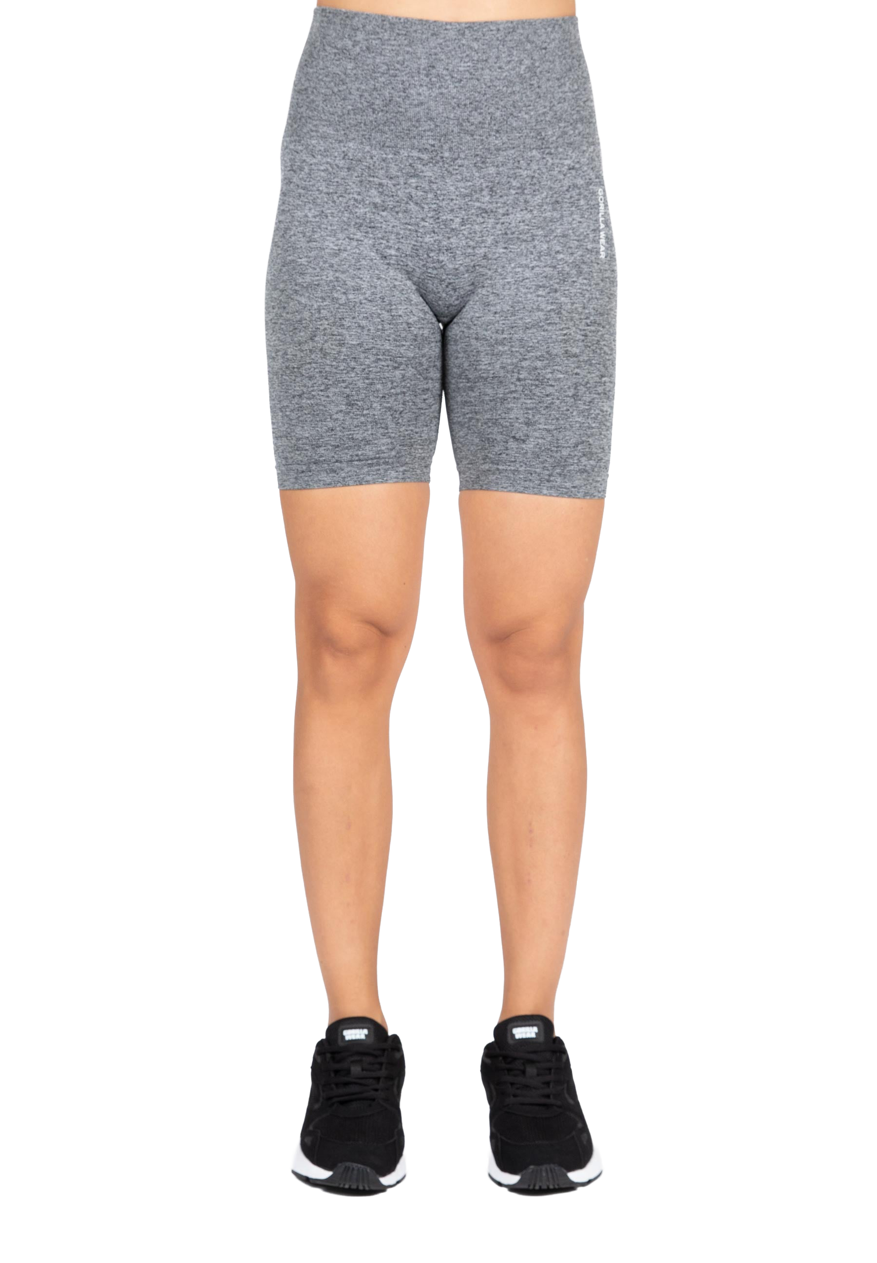 Quincy Seamless Cycling Shorts - Gray Melange