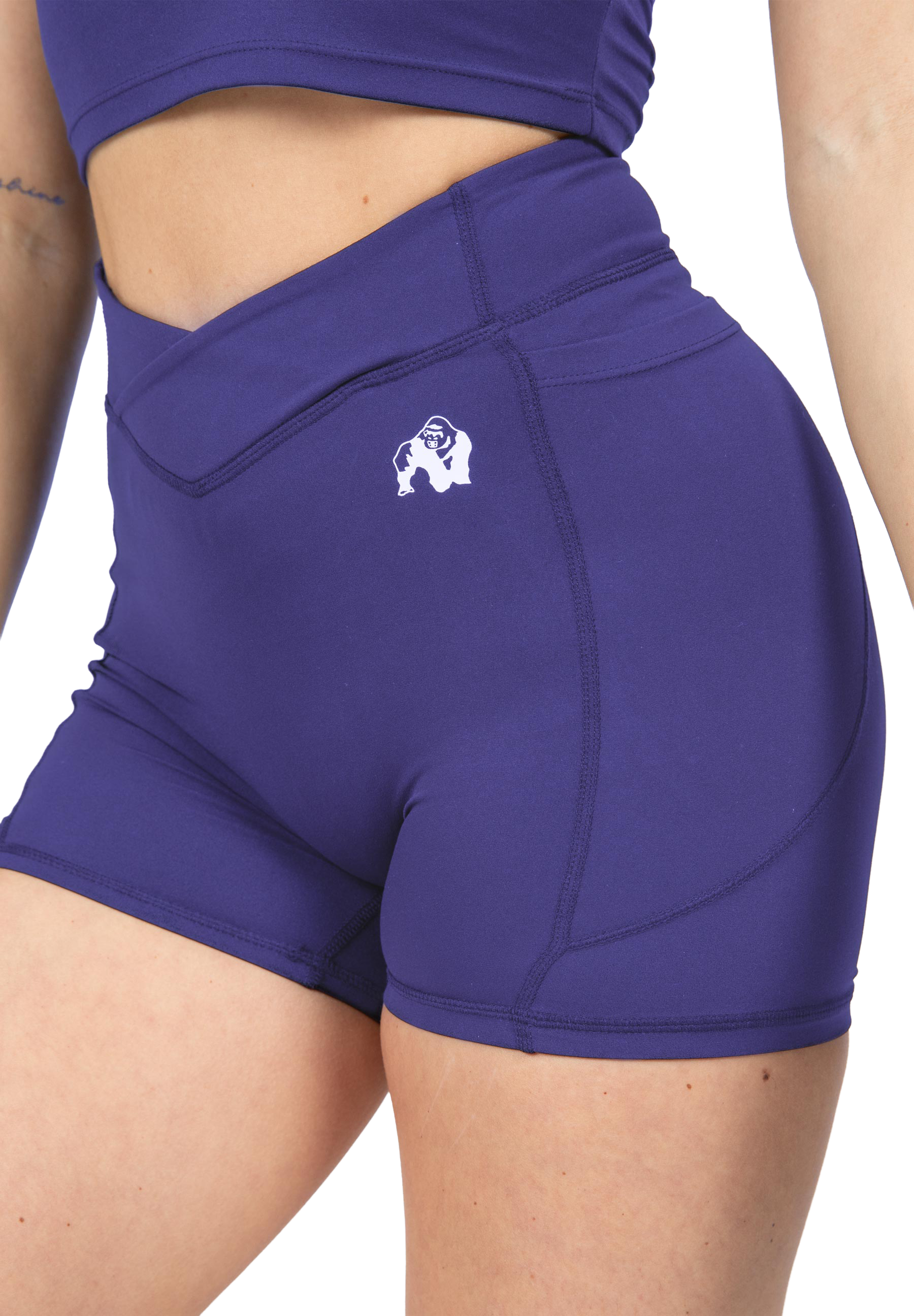 Willow Shorts - Navy/Purple