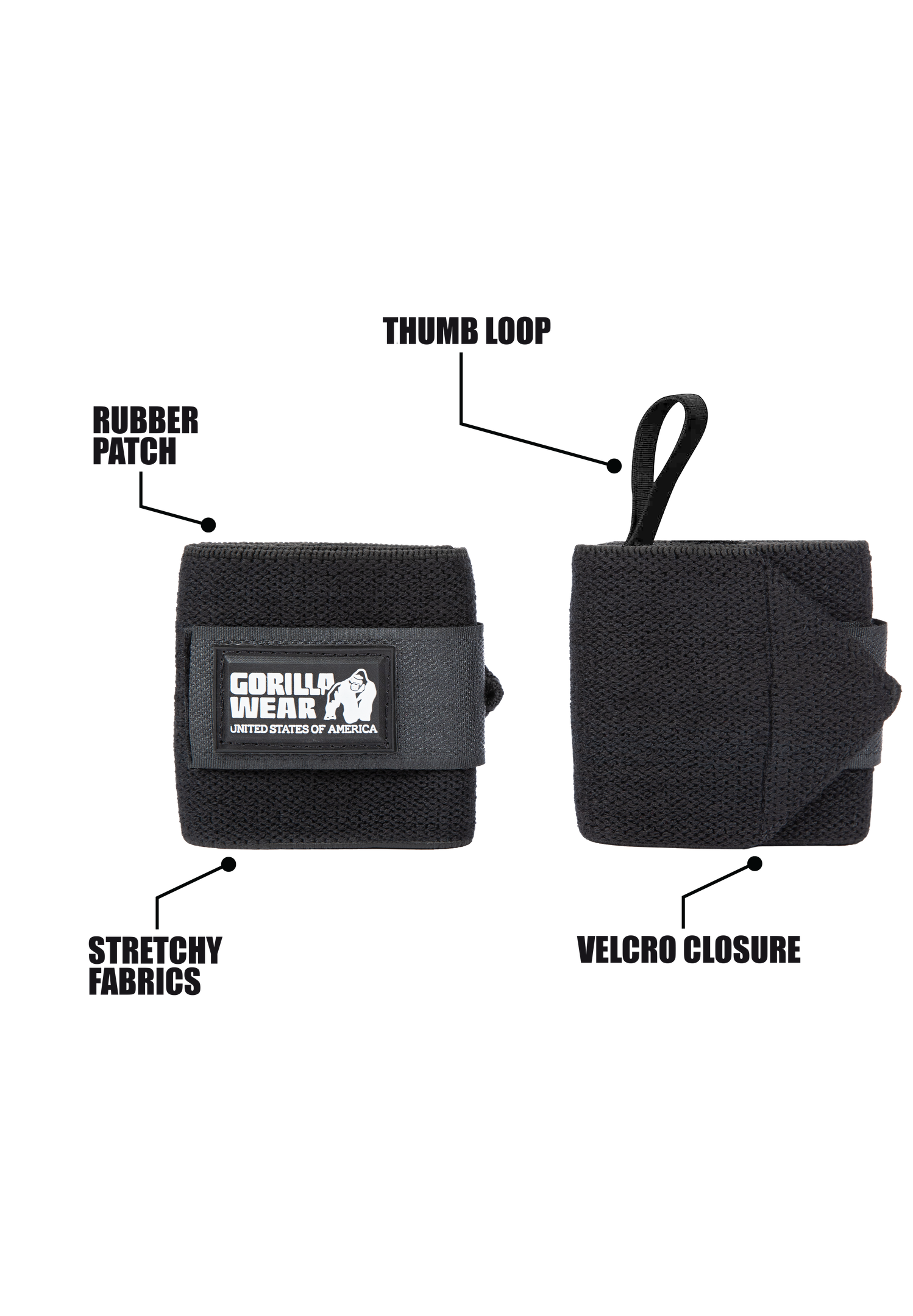 Wrist Wraps Basic - Black/Gray