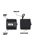 Wrist Wraps Basic - Black/Gray