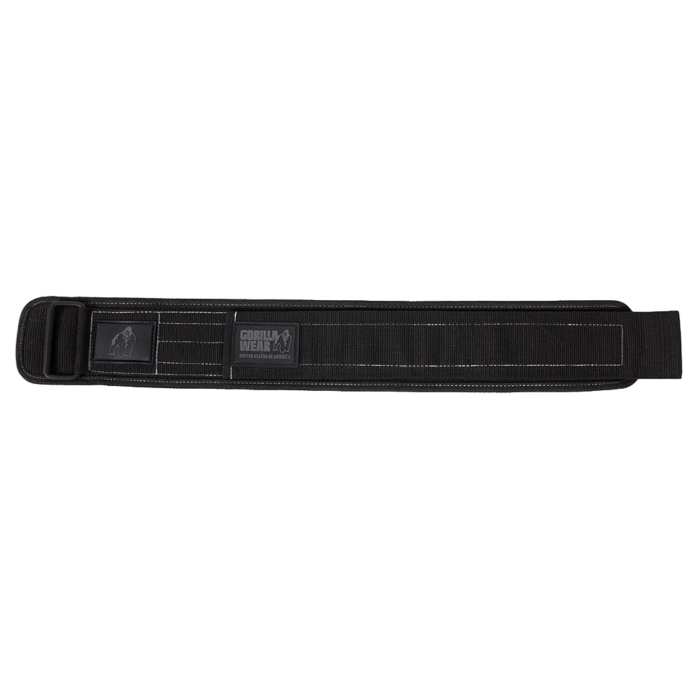 Gorilla Wear 4 Inch Nylon Lifting Belt - Black/Gray