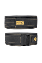 Gorilla Wear 4 Inch Nylon Lifting Belt - Black/Gold