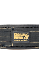 Gorilla Wear 4 Inch Nylon Lifting Belt - Black/Gold
