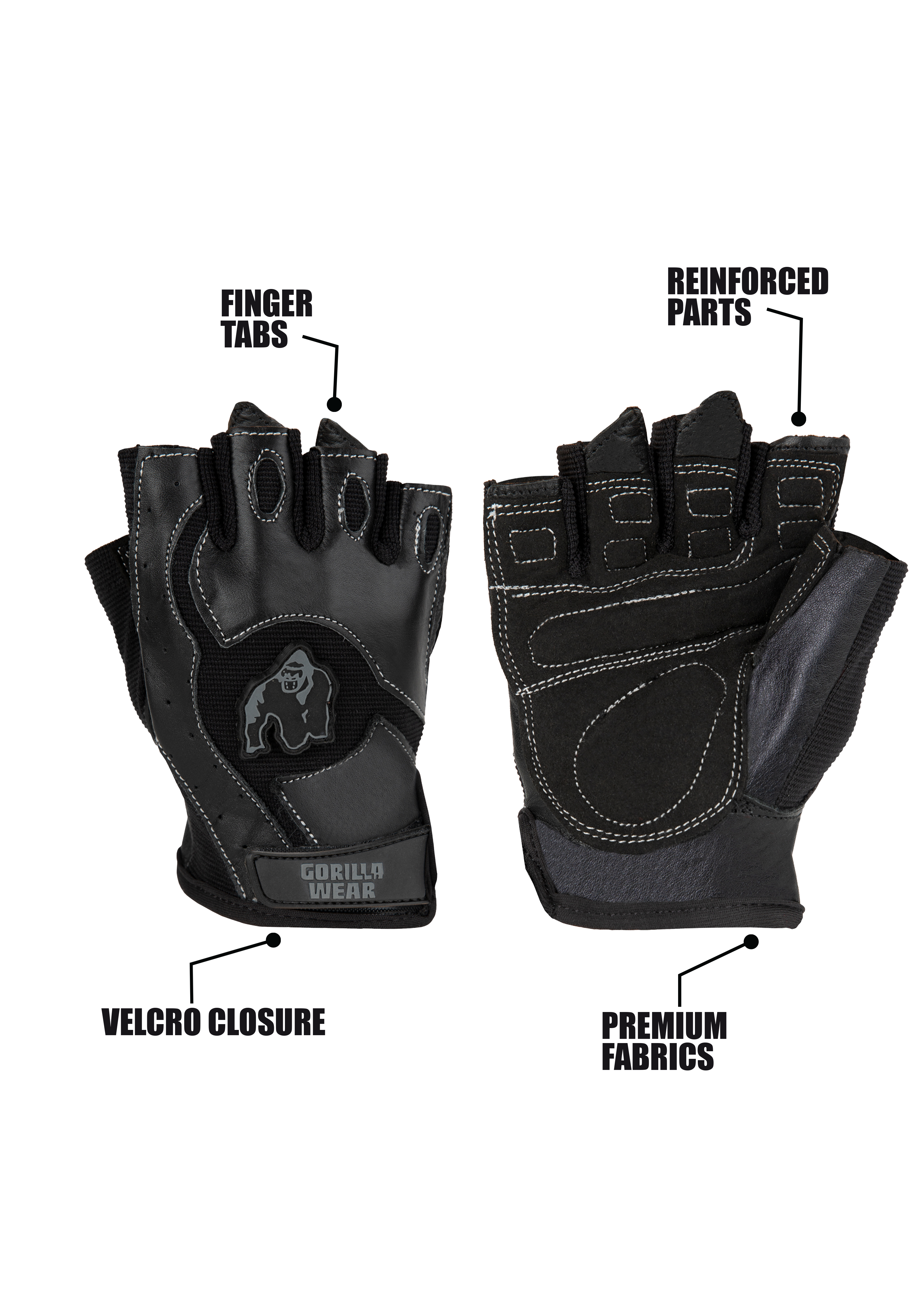 Mitchell Training Gloves - Black