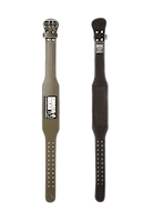 Gorilla Wear 4 Inch Padded Leather Lifting Belt - Army Green