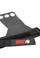 3-Hole Carbon Lifting Grips - Black
