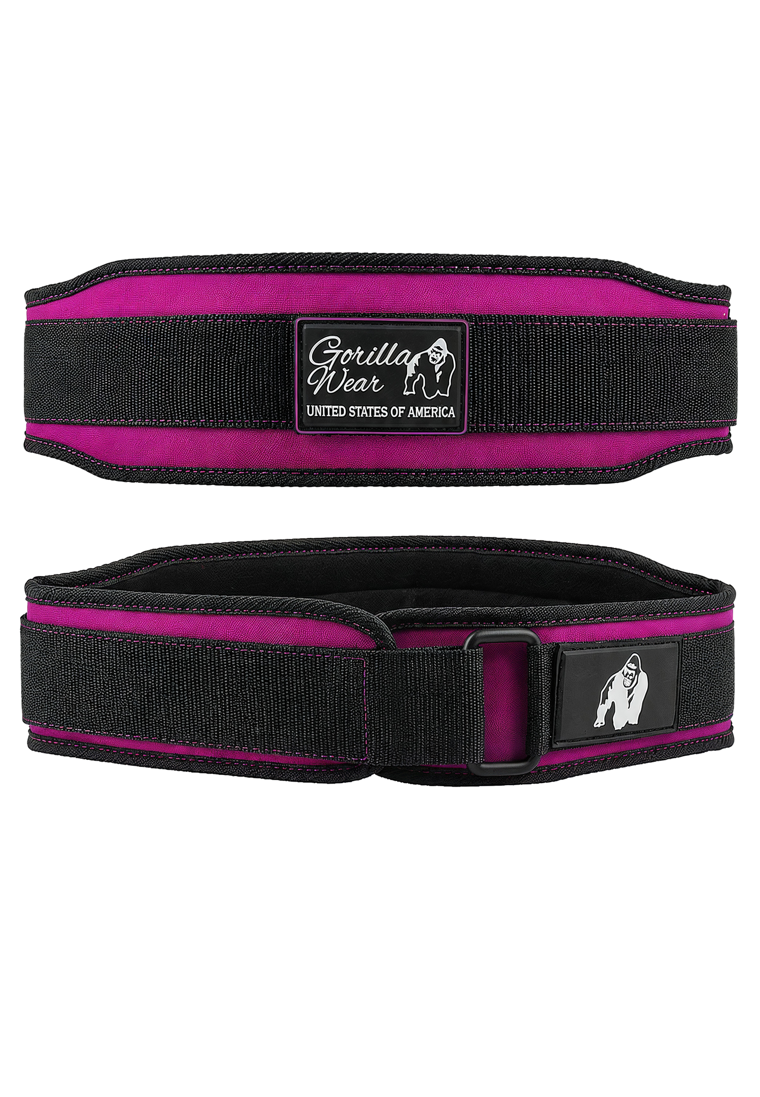 Gorilla Wear 4 Inch Women's Lifting Belt - Black/Purple