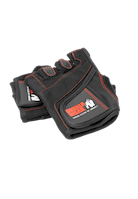 Women's Fitness Gloves - Black/Red Stitched