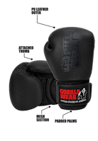 Montello Boxing Gloves - Black