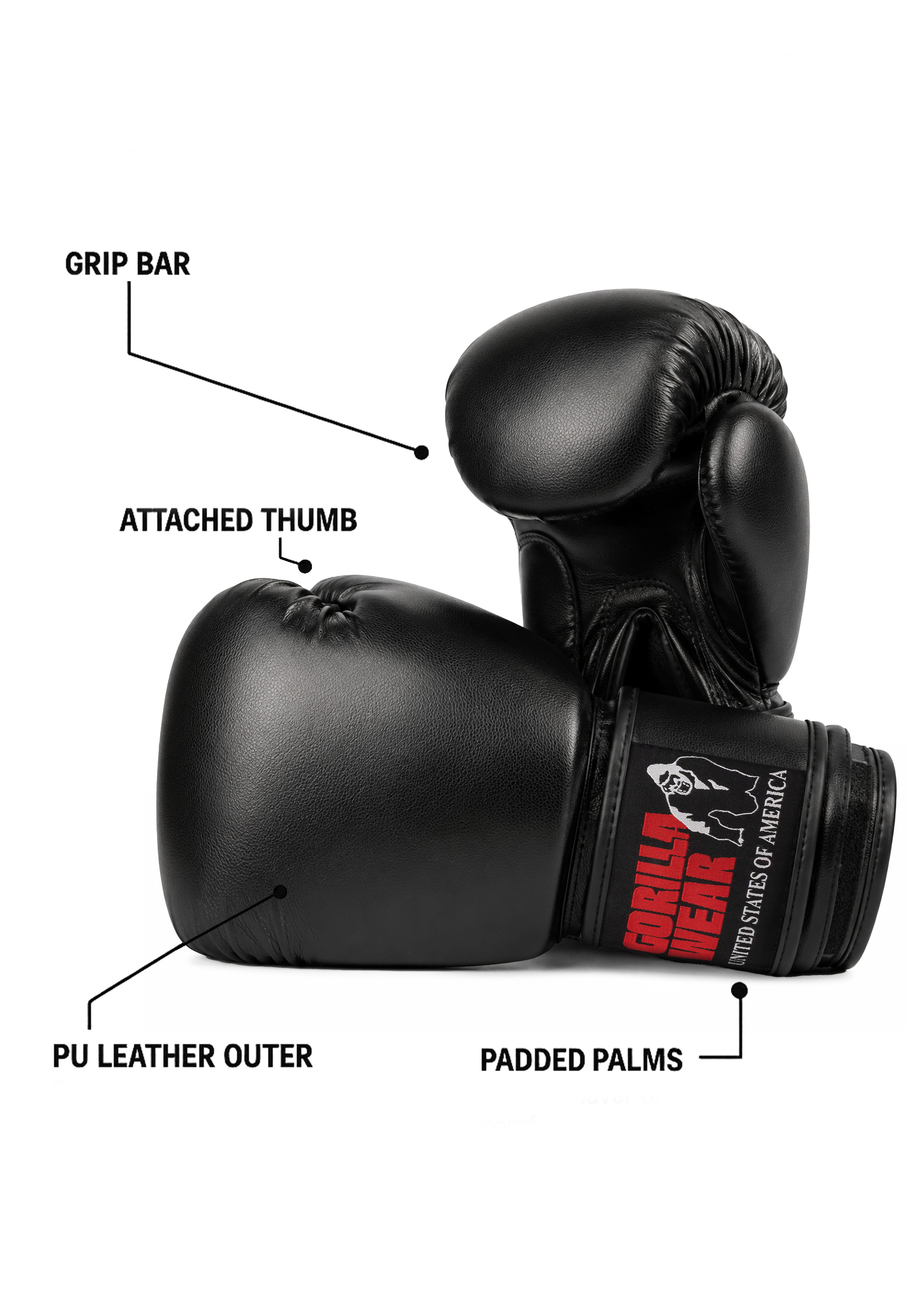 Mosby Boxing Gloves - Black