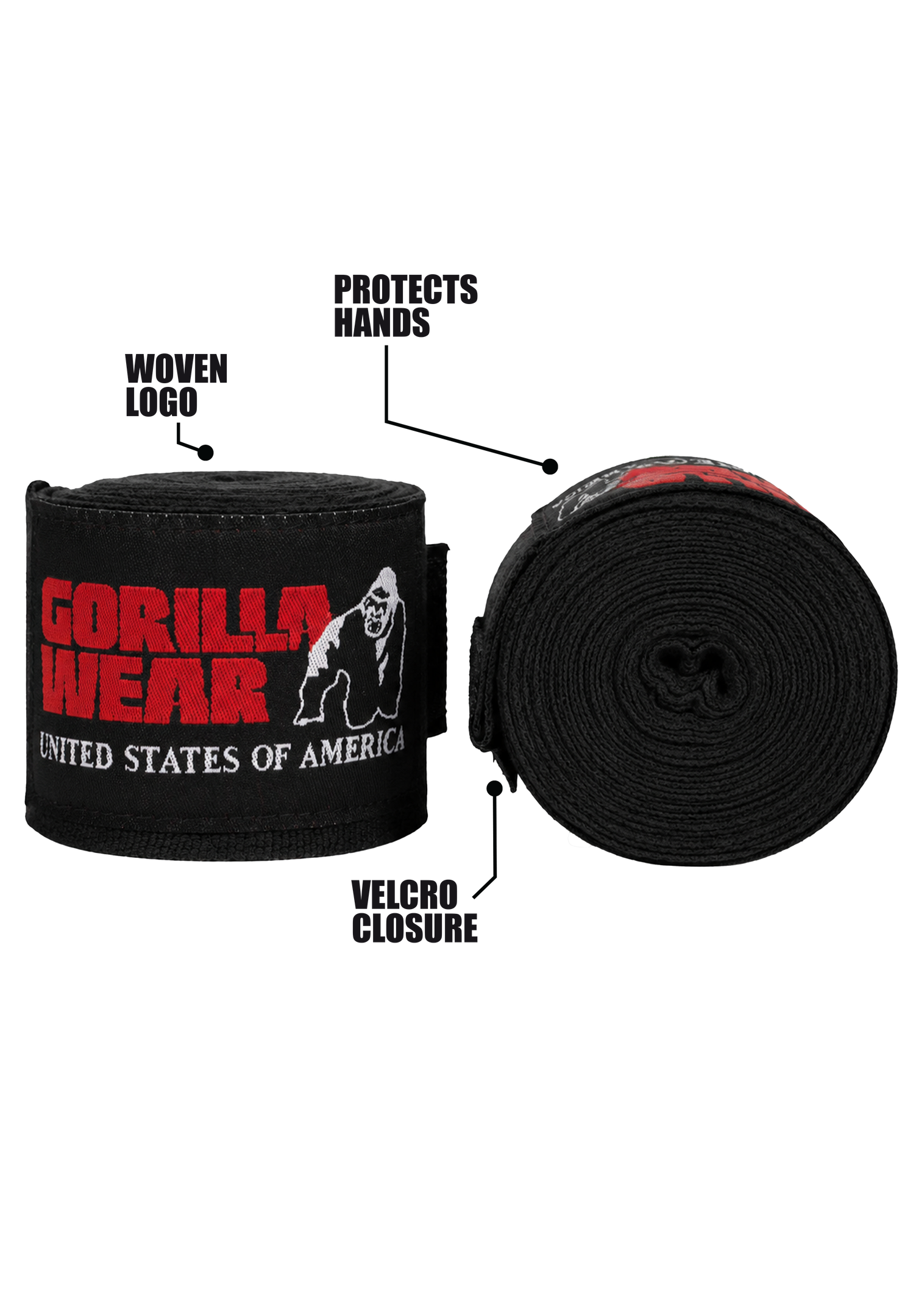 Boxing Hand Wraps - Black