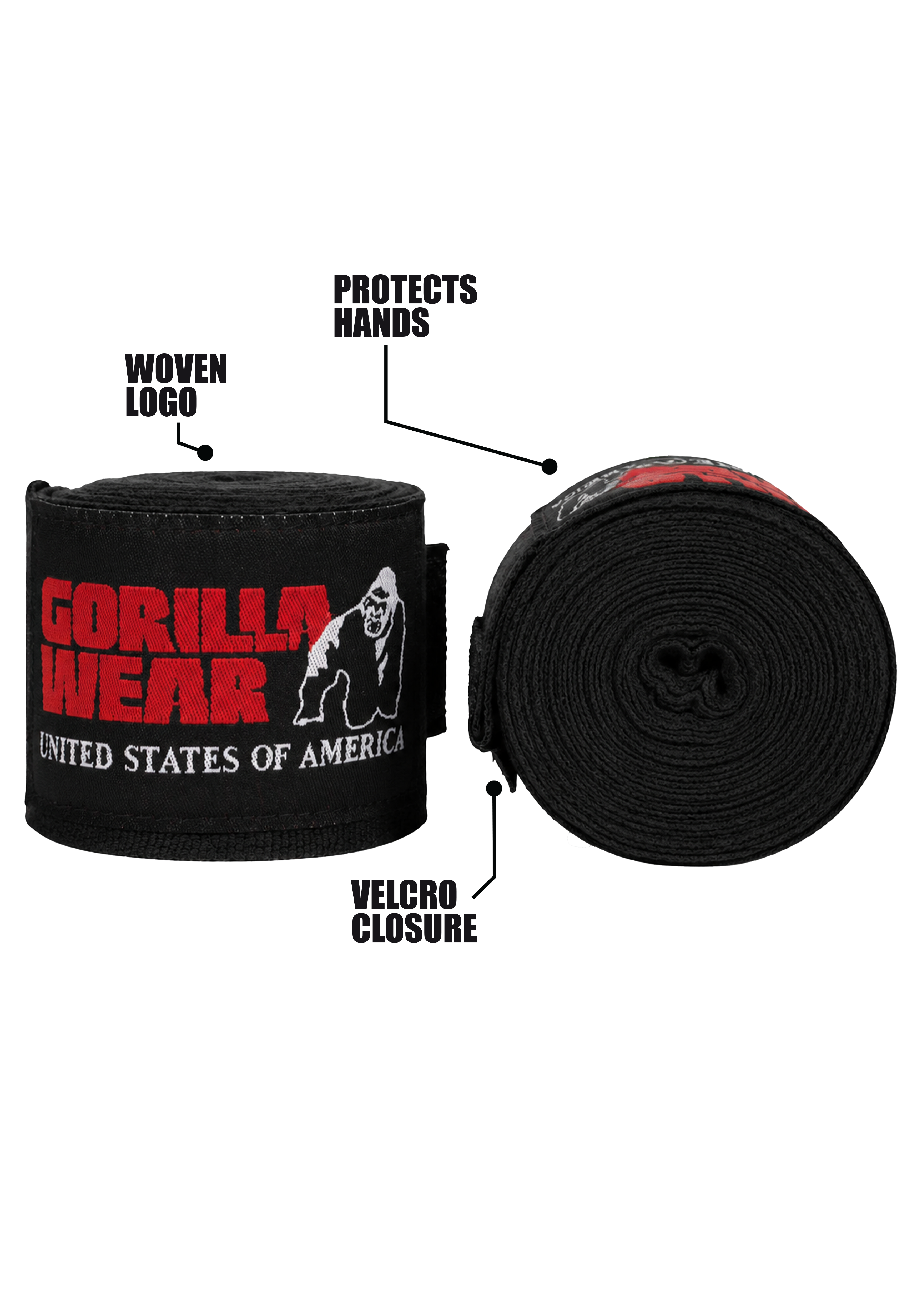 Boxing Hand Wraps - Black
