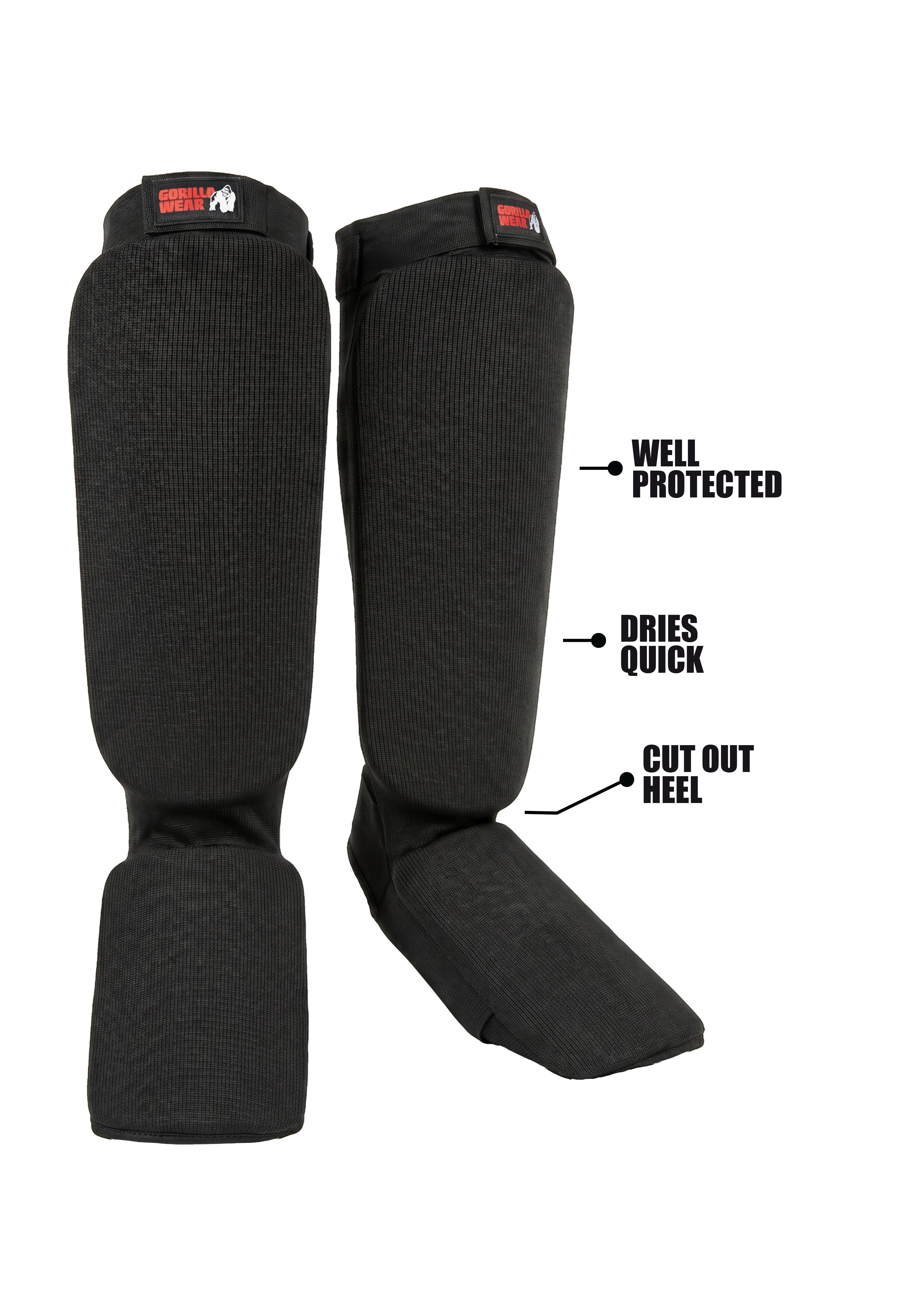 Jefferson Shin Guards - Black