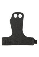Gorilla Wear 2-Hole Leather Lifting Grips Workout Gloves & Grips Black