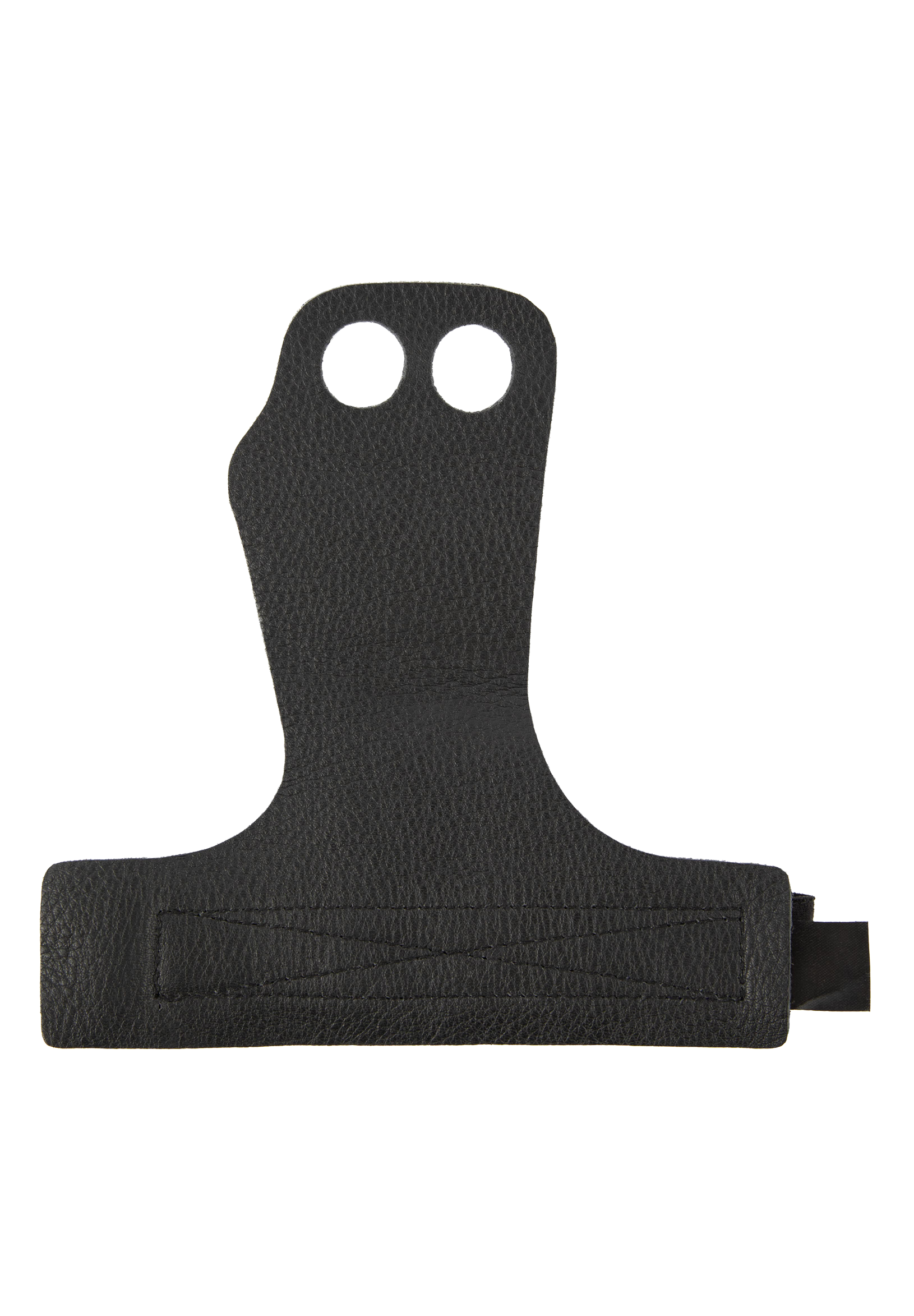 Gorilla Wear 2-Hole Leather Lifting Grips Workout Gloves & Grips Black