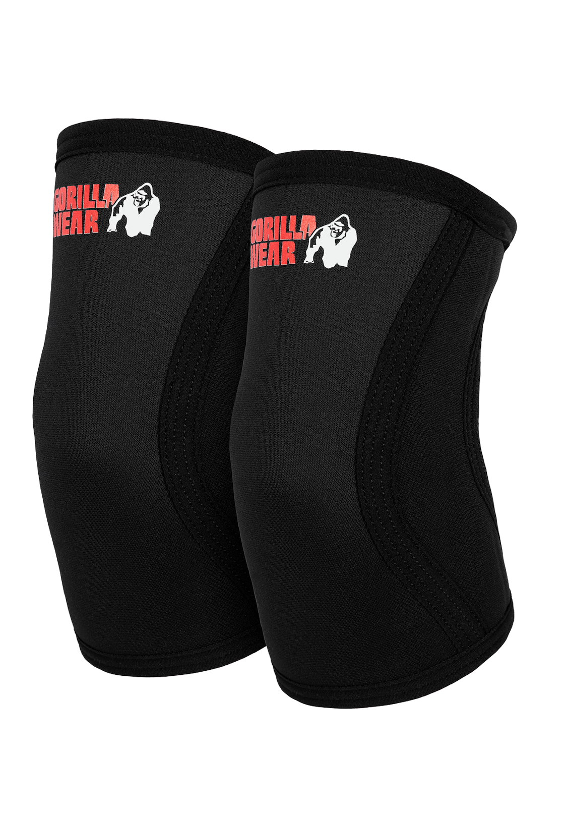 Gorilla Wear 3MM Premium Elbow Sleeves - Black - Product View