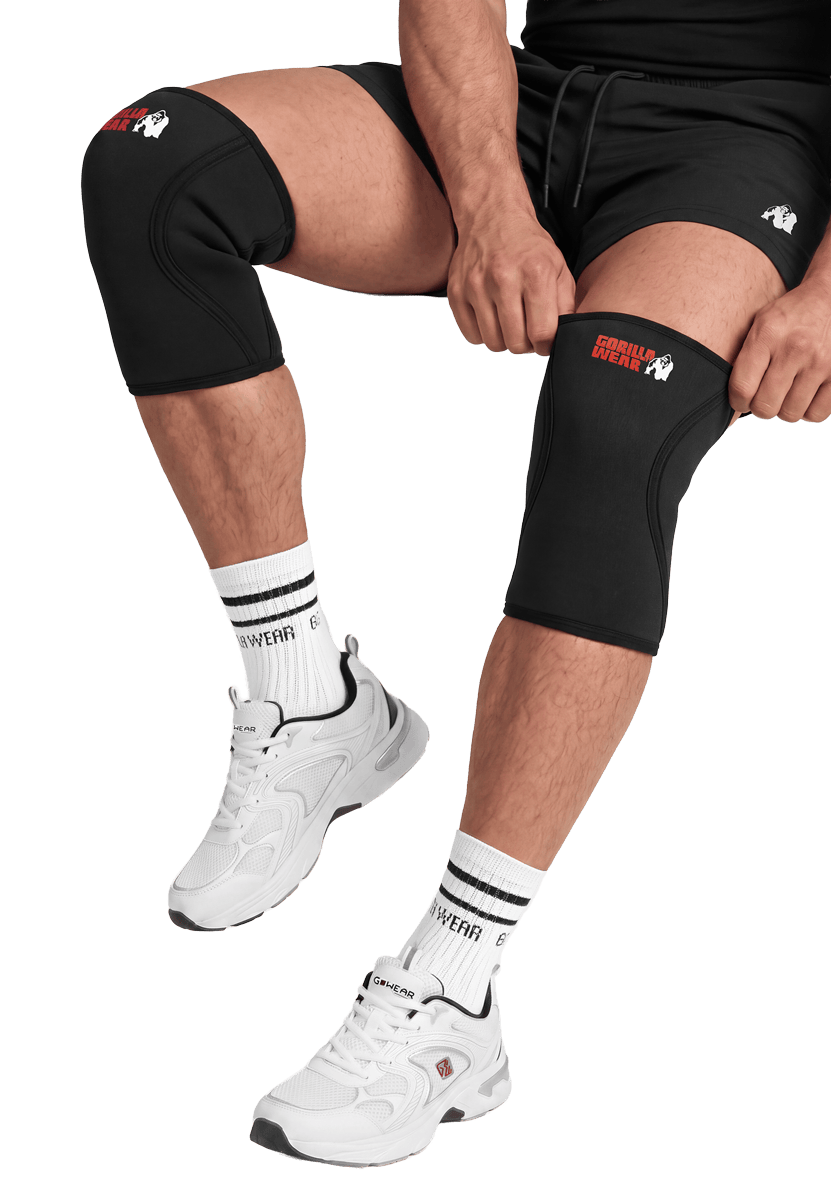Gorilla Wear 7MM Premium Knee Sleeves Sleeves Black
