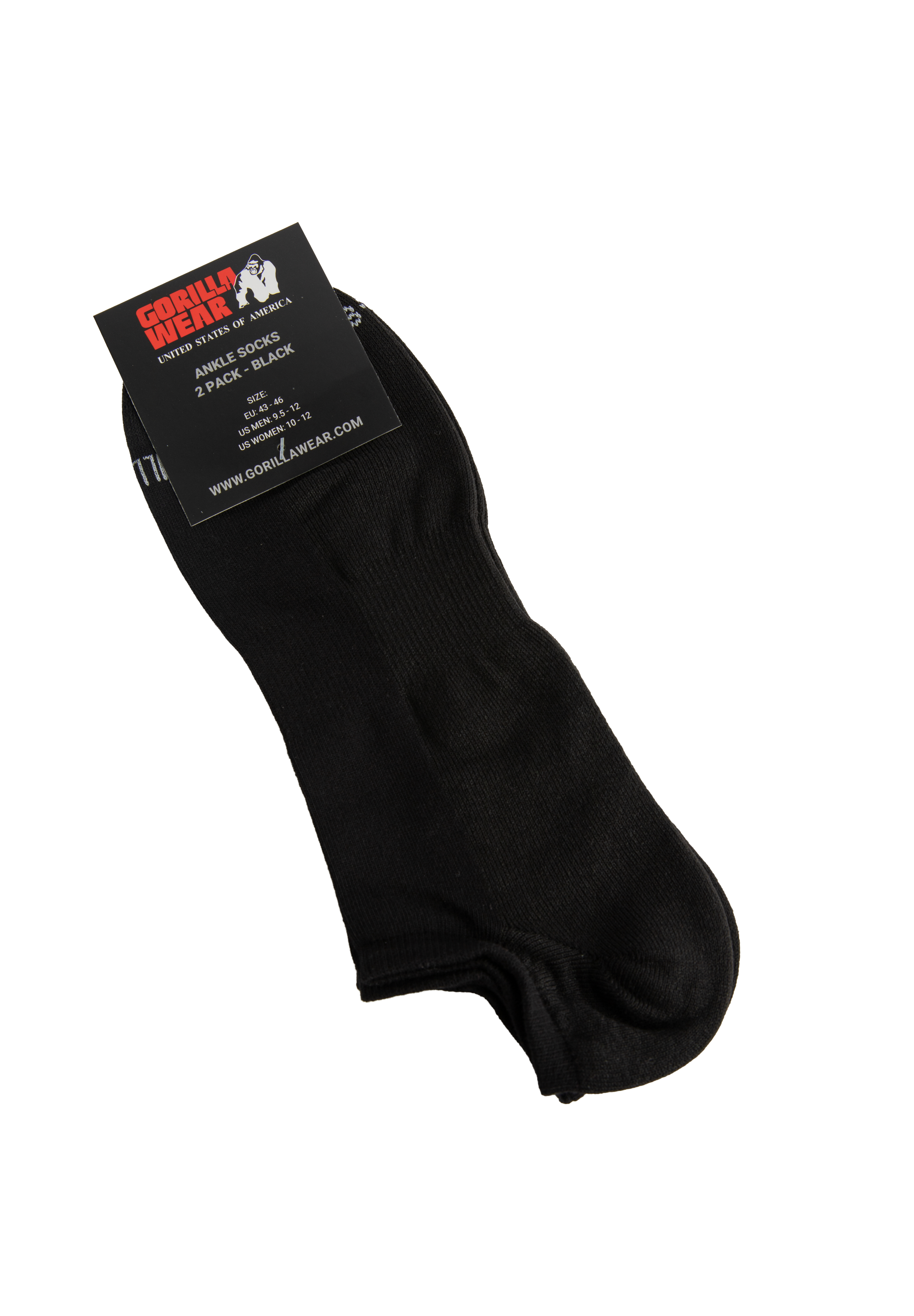 Gorilla Wear Ankle Socks 2-Pack Socks Black