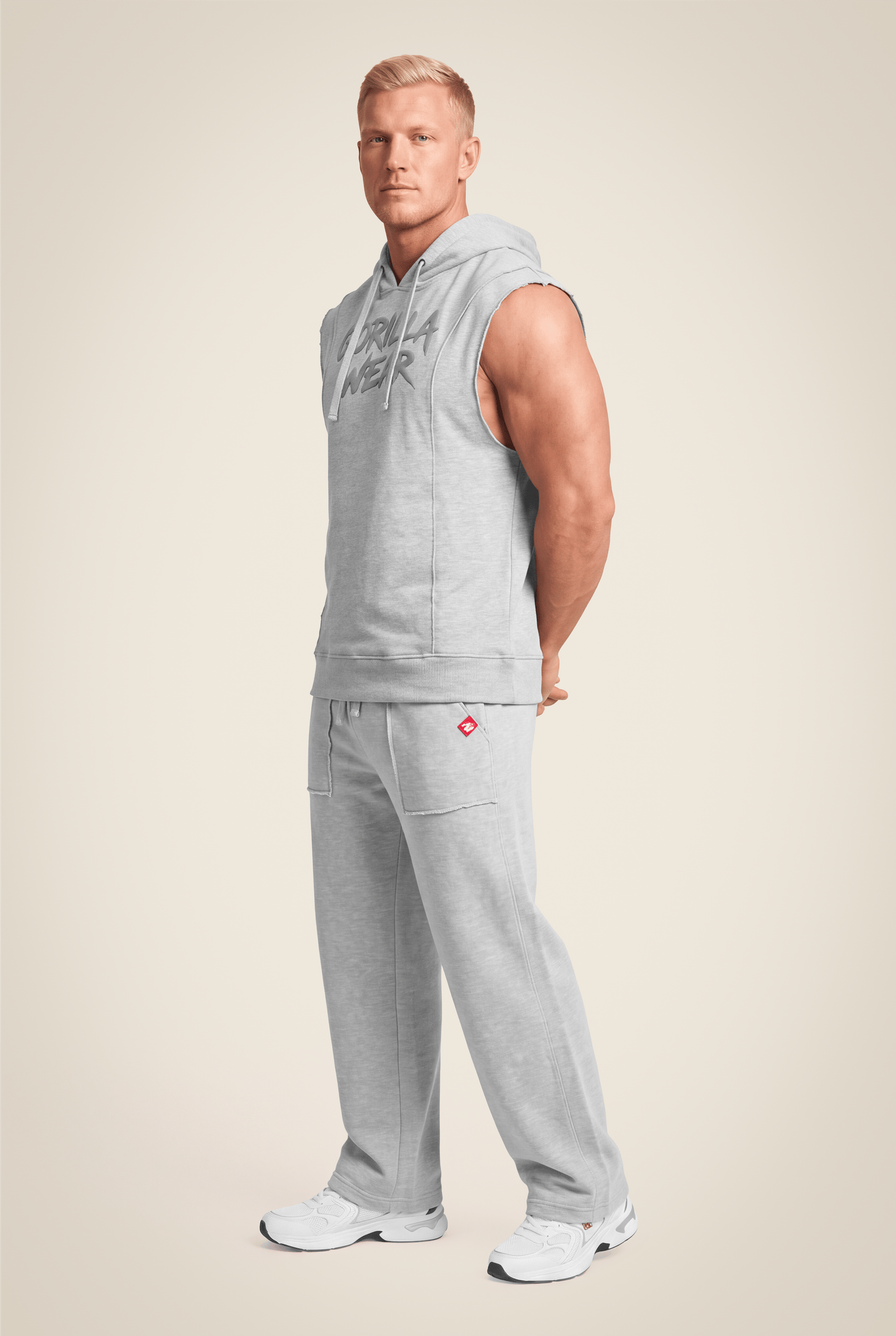 Gorilla Wear Asheville Raw Sleeveless Hoodie Hoodie & Sweatshirt Gray