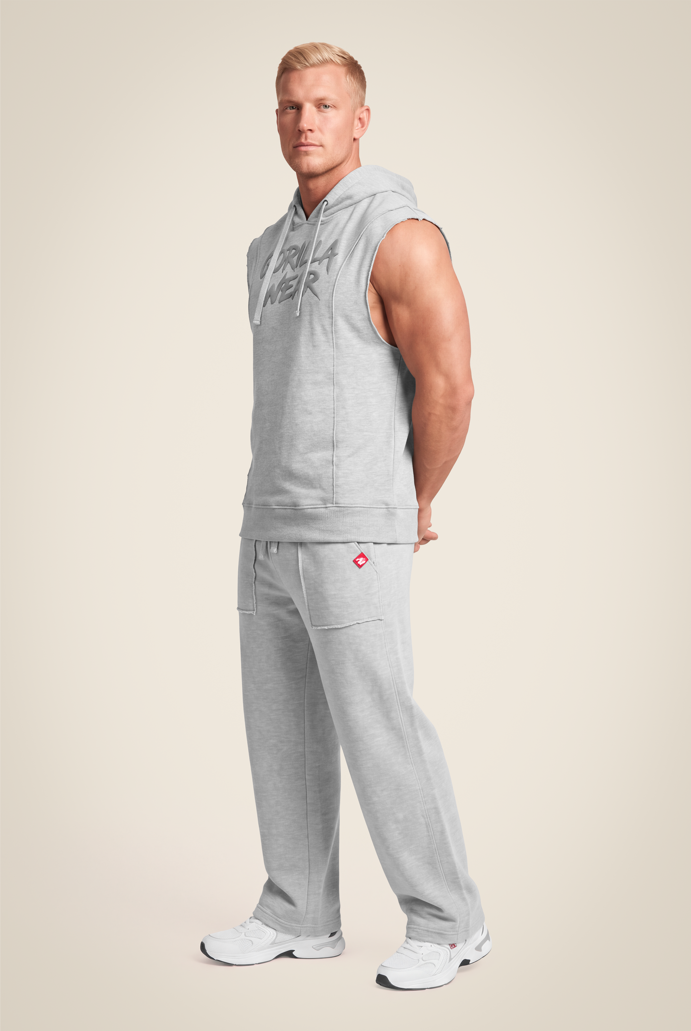 Gorilla Wear Asheville Raw Sleeveless Hoodie Hoodie & Sweatshirt Gray