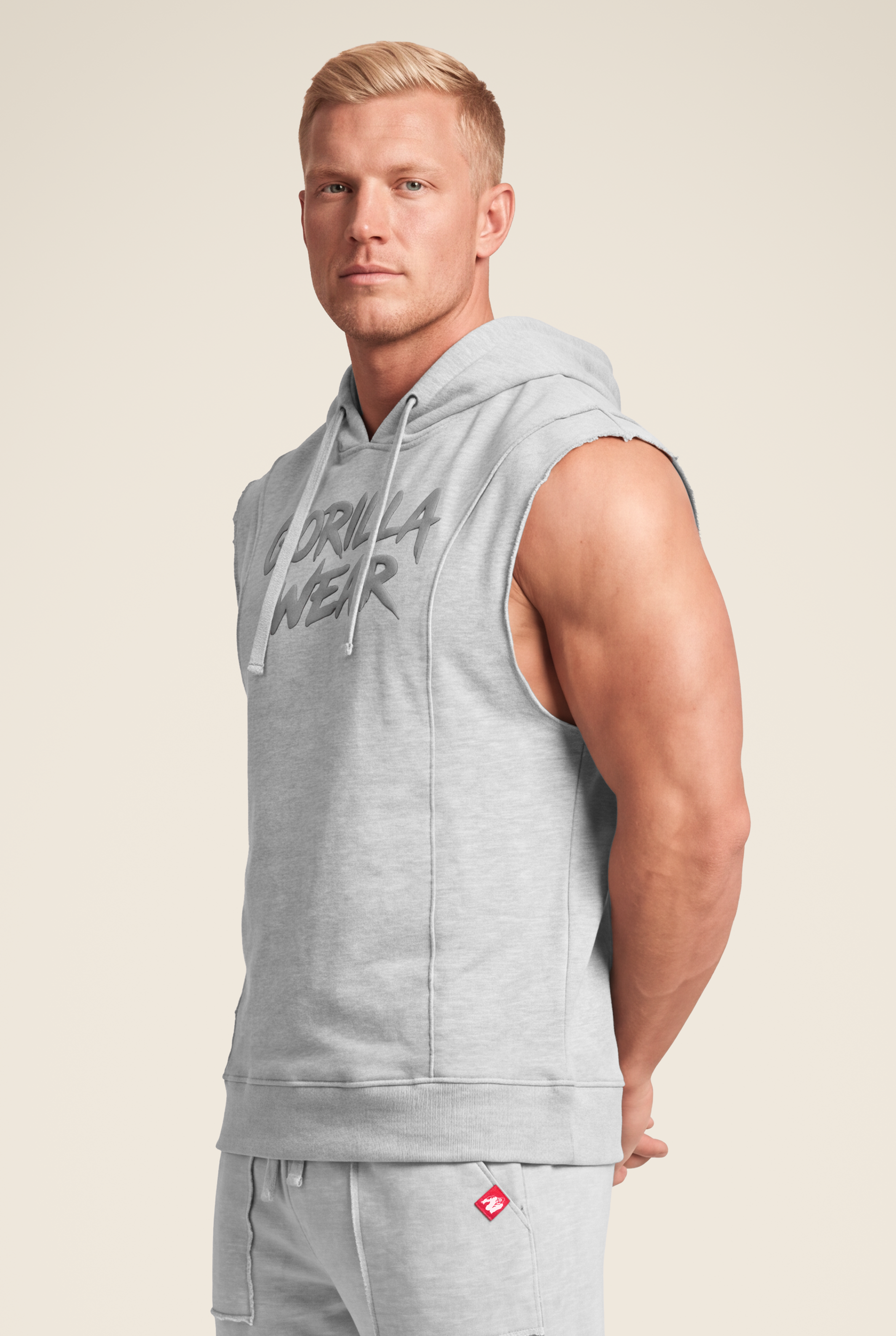 Gorilla Wear Asheville Raw Sleeveless Hoodie Hoodie & Sweatshirt Gray