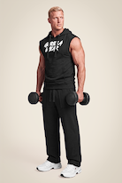 Gorilla Wear Asheville Raw Sleeveless Hoodie Hoodie & Sweatshirt Black