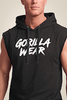 Gorilla Wear Asheville Raw Sleeveless Hoodie Hoodie & Sweatshirt Black
