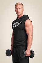 Gorilla Wear Asheville Raw Sleeveless Hoodie Hoodie & Sweatshirt Black