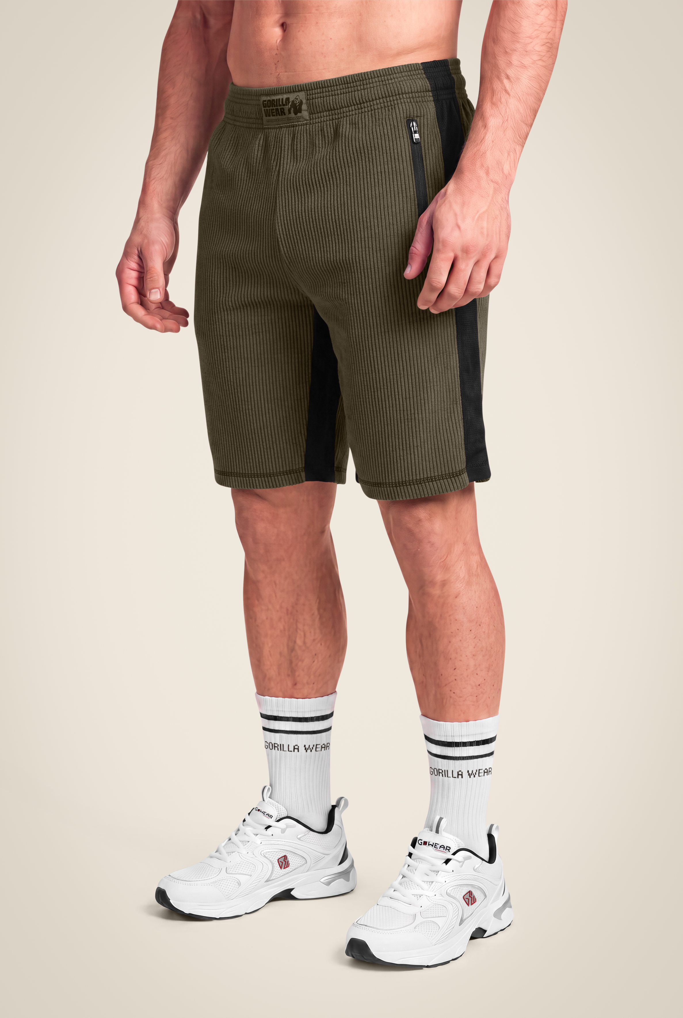 Gorilla Wear Augustine Old School Shorts Shorts Army Green