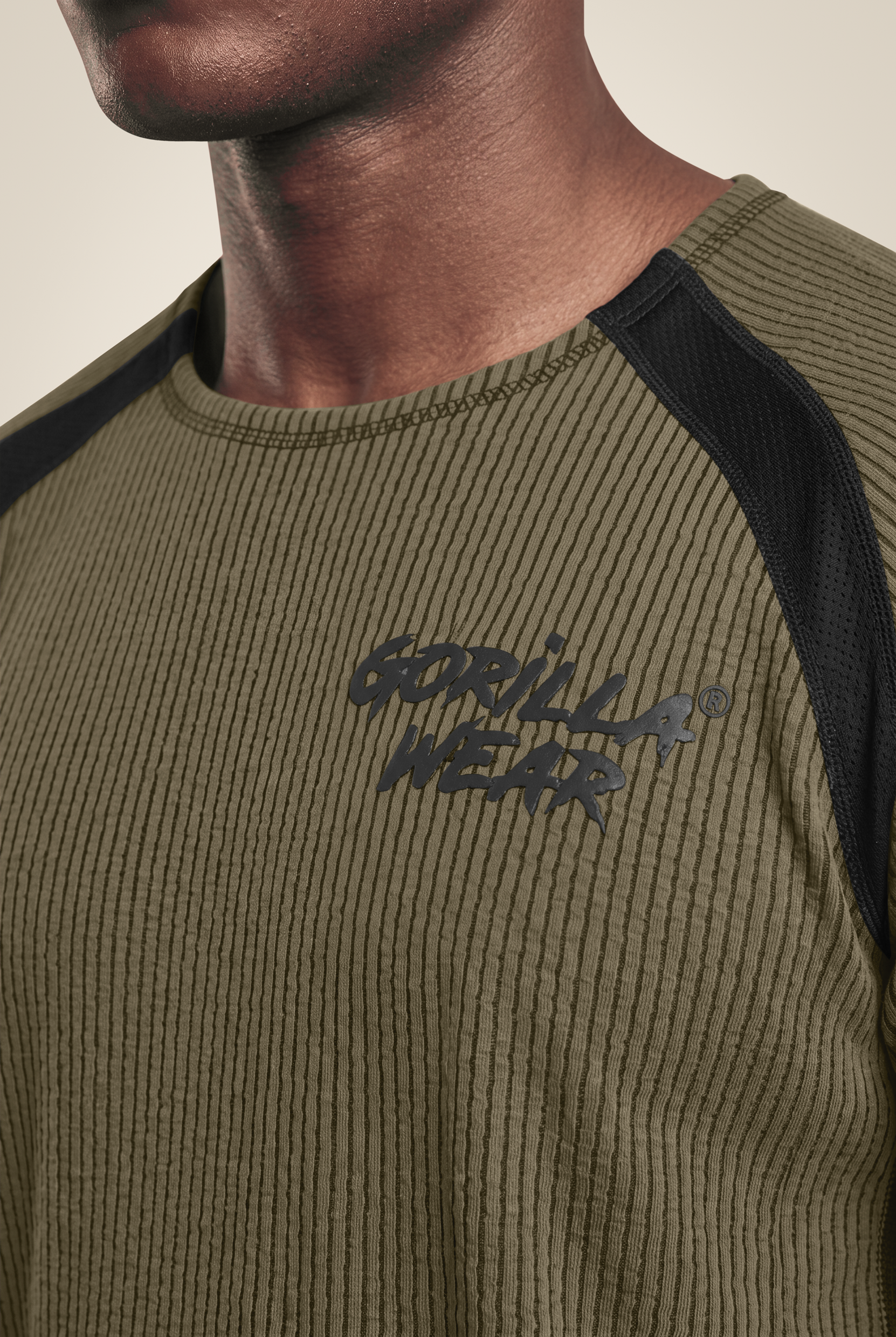 Gorilla Wear Augustine Old School Workout Top T-Shirt & Tops Army Green