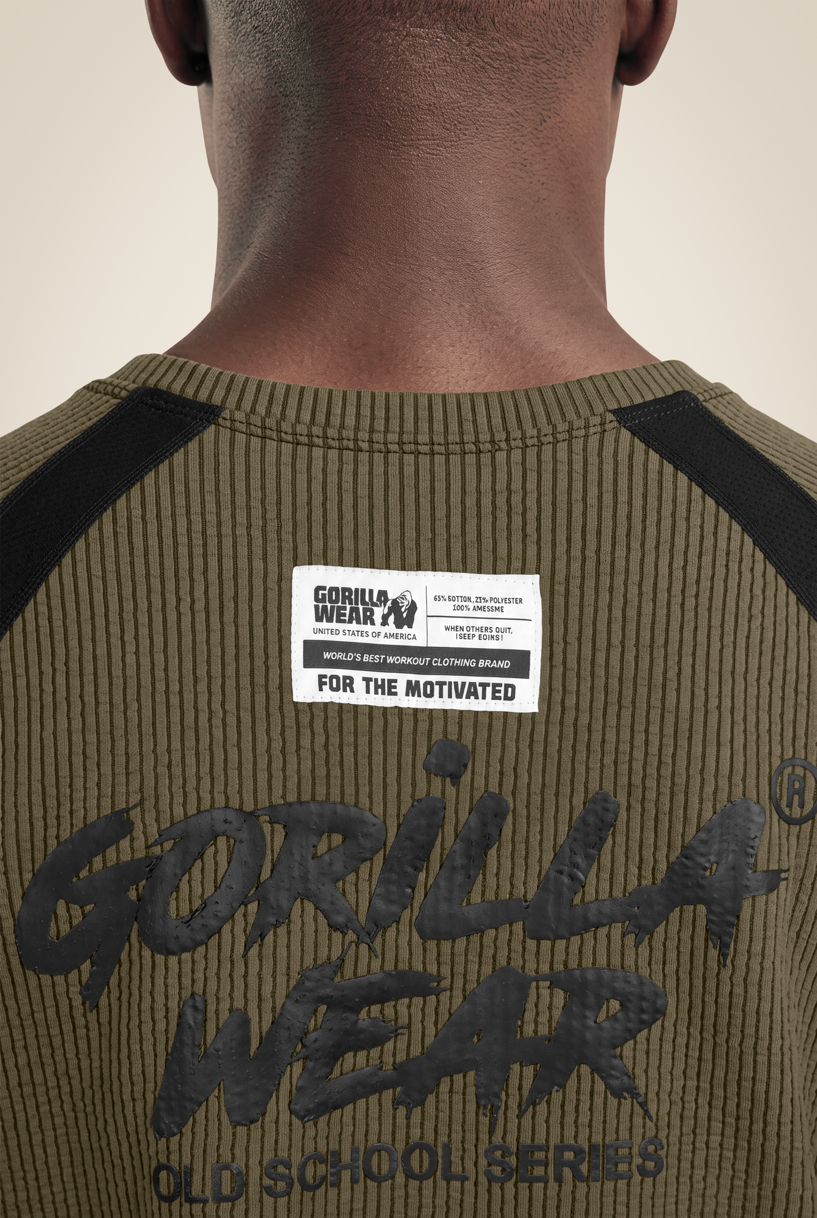 Gorilla Wear Augustine Old School Workout Top T-Shirt & Tops Army Green