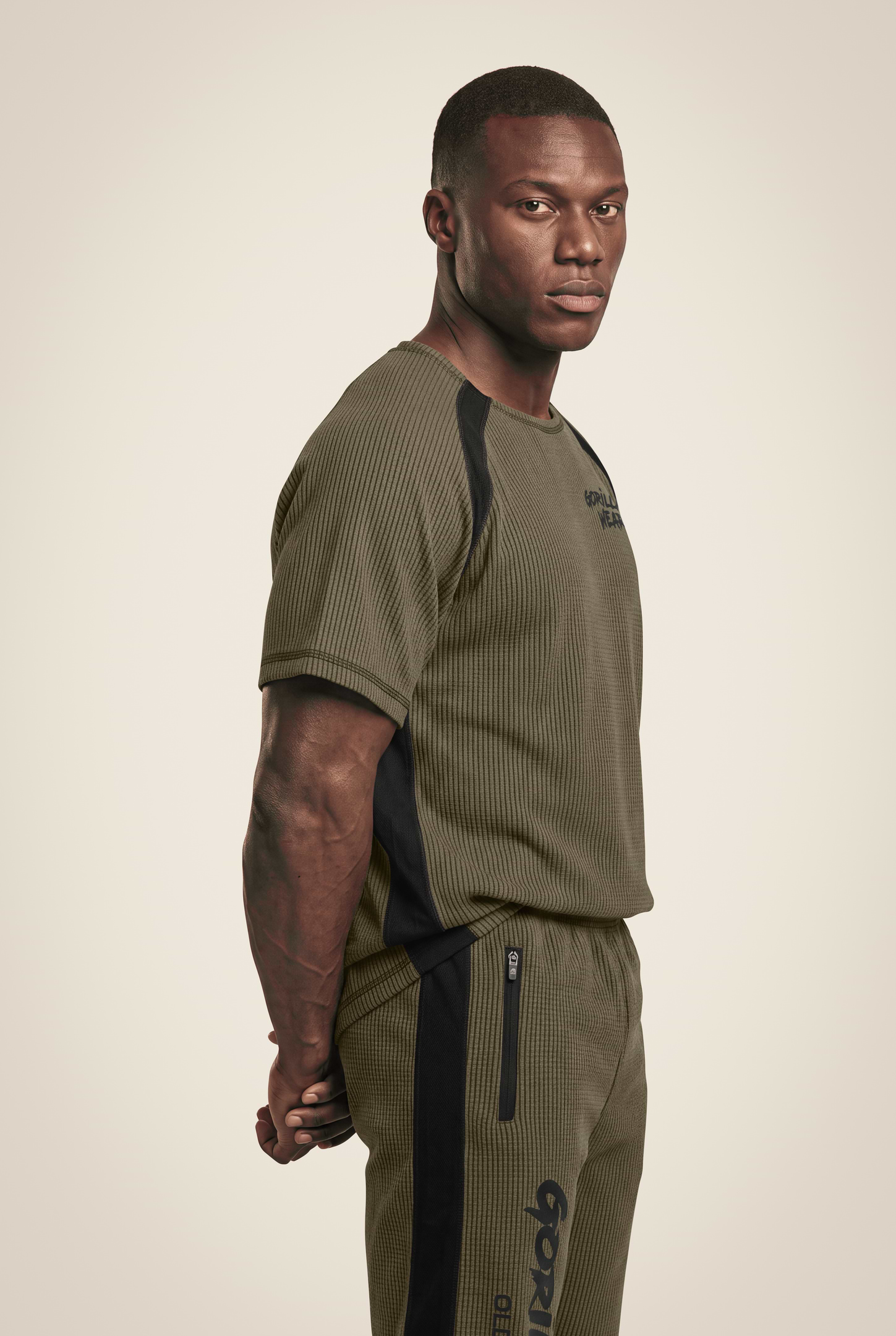 Gorilla Wear Augustine Old School Workout Top T-Shirt & Tops Army Green