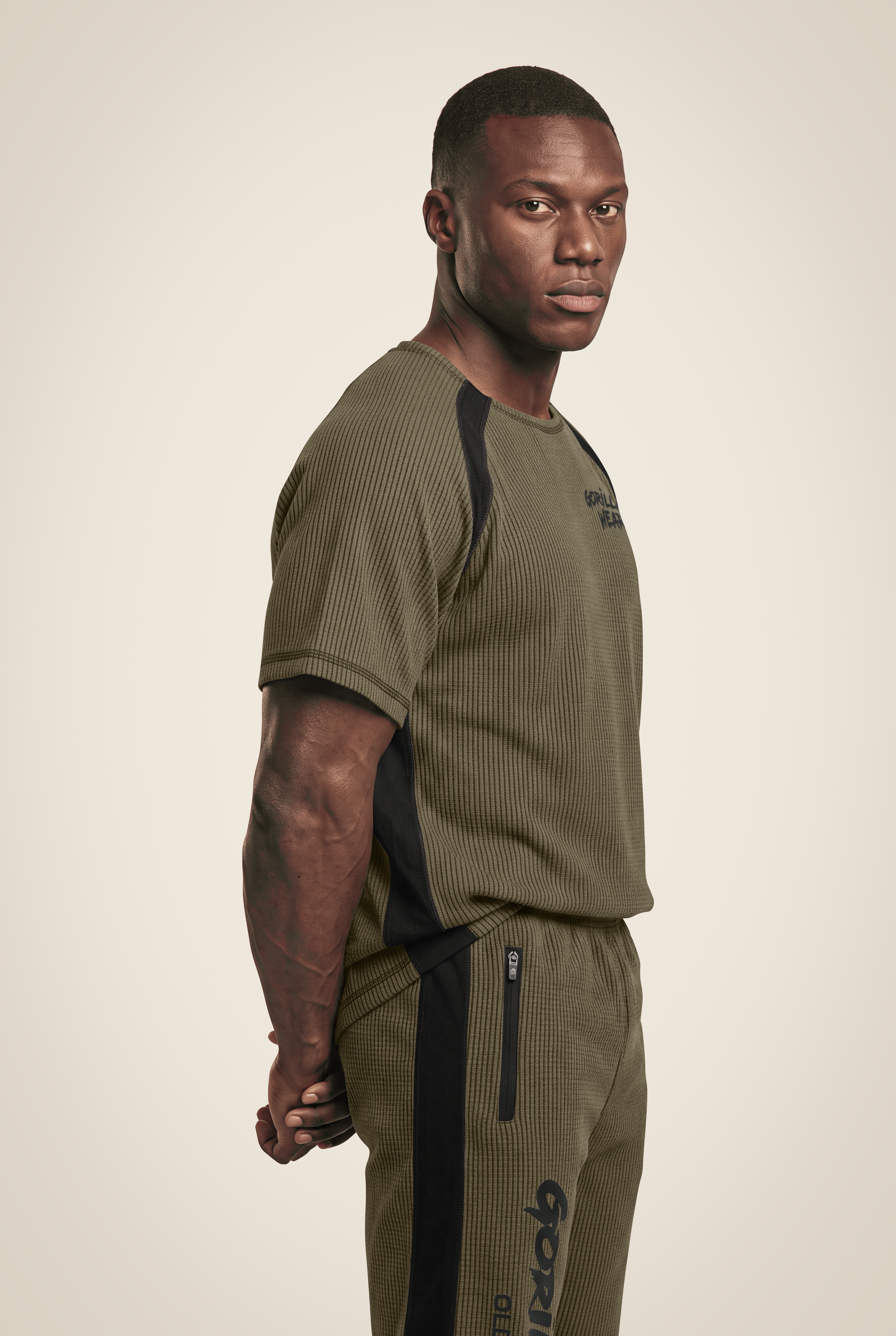 Gorilla Wear Augustine Old School Workout Top T-Shirt & Tops Army Green