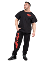 Gorilla Wear Augustine Old School Workout Top T-Shirt & Tops Black/Red