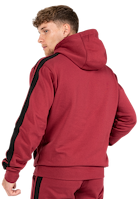Gorilla Wear Banks Oversized Hoodie Hoodie & Sweatshirt Burgundy Red/Black