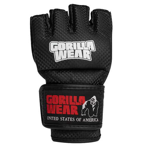 Gorilla Wear Berea MMA Gloves (Without Thumb) Fight Gear Black/White