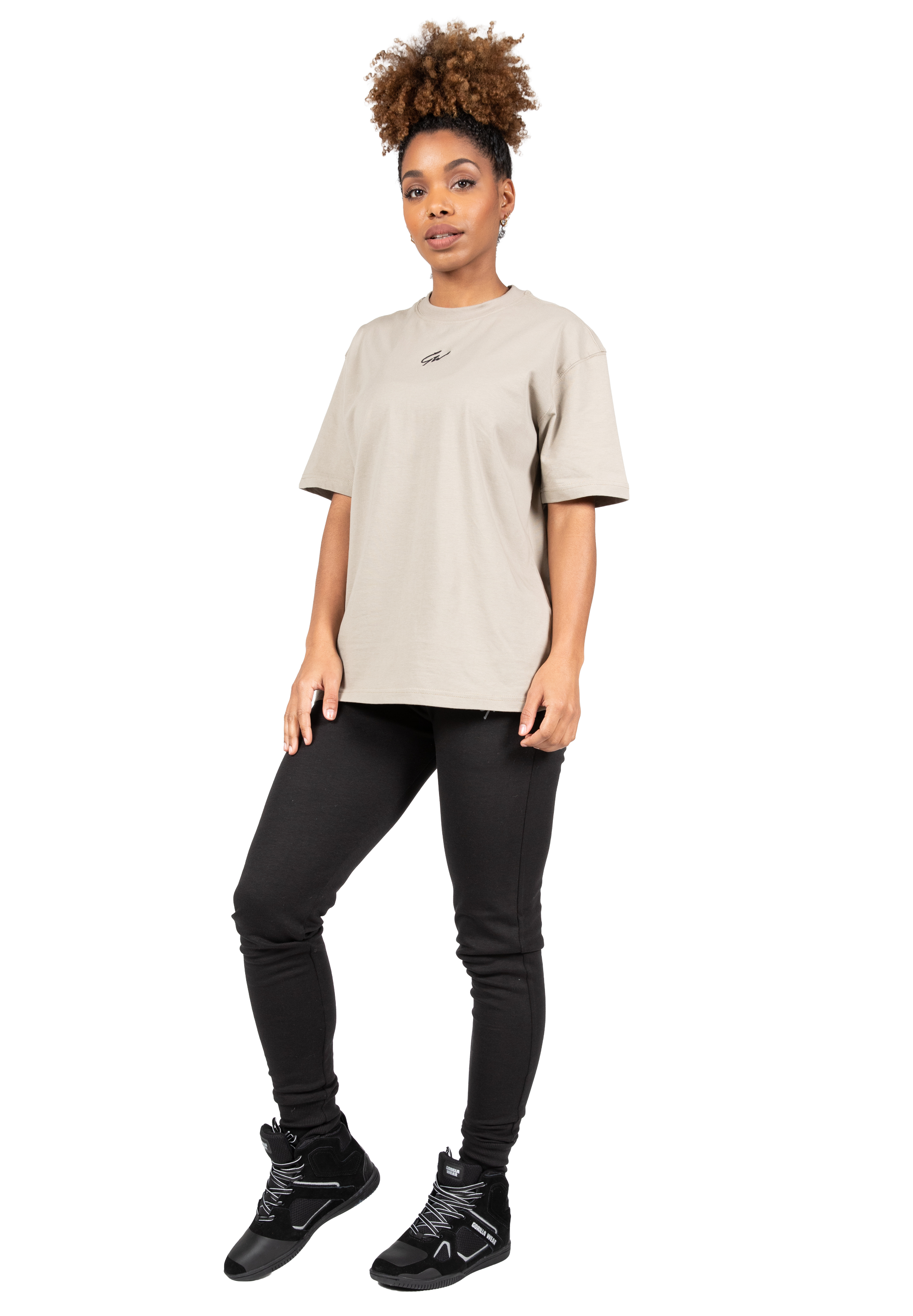 Gorilla Wear Bixby Oversized T-Shirt T-Shirt & Tops Beige