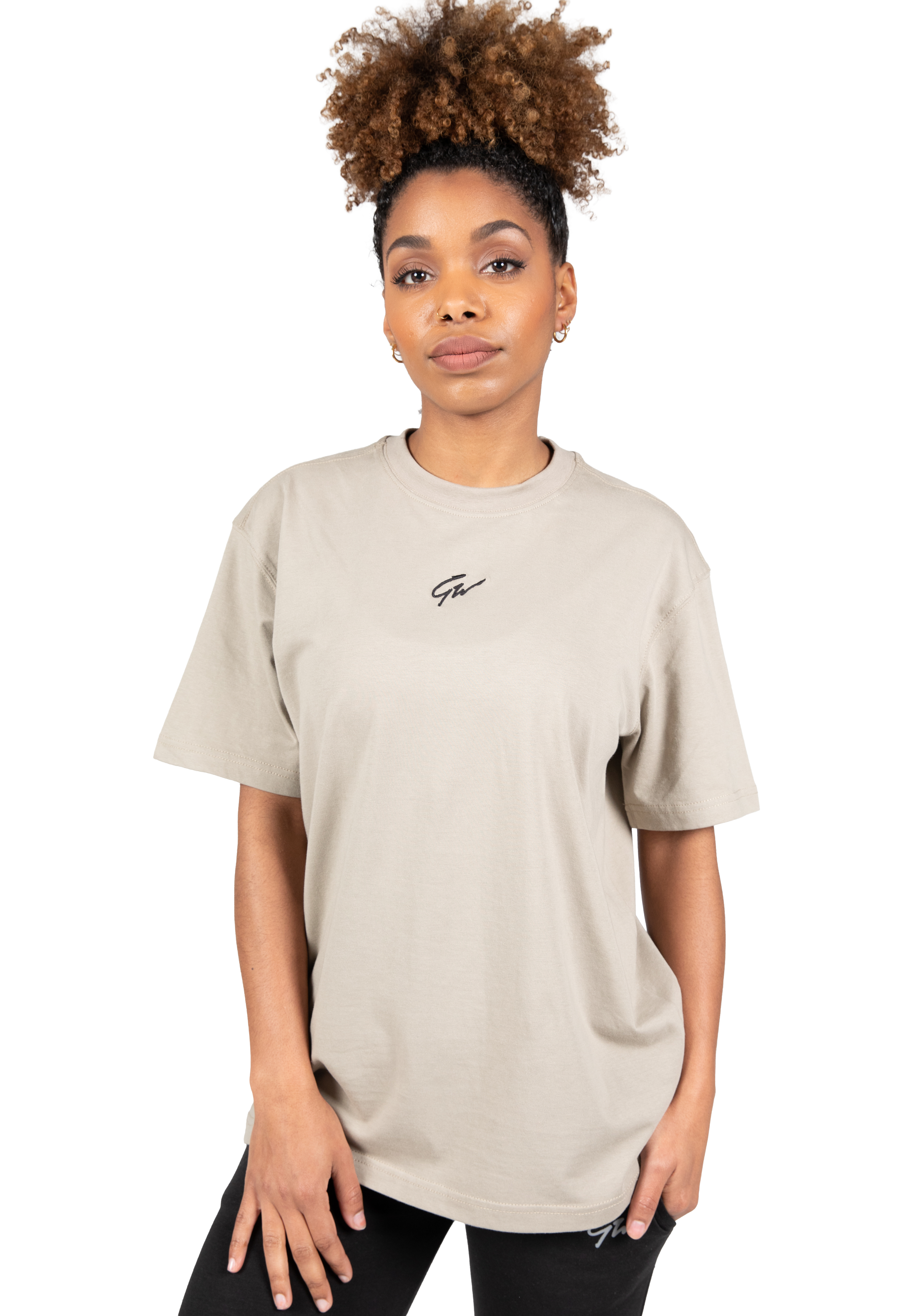 Gorilla Wear Bixby Oversized T-Shirt T-Shirt & Tops Beige
