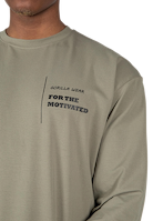 Gorilla Wear Boise Oversized Long Sleeve T-Shirt & Tops Army Green