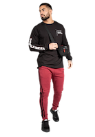 Gorilla Wear Boise Oversized Long Sleeve T-Shirt & Tops Black