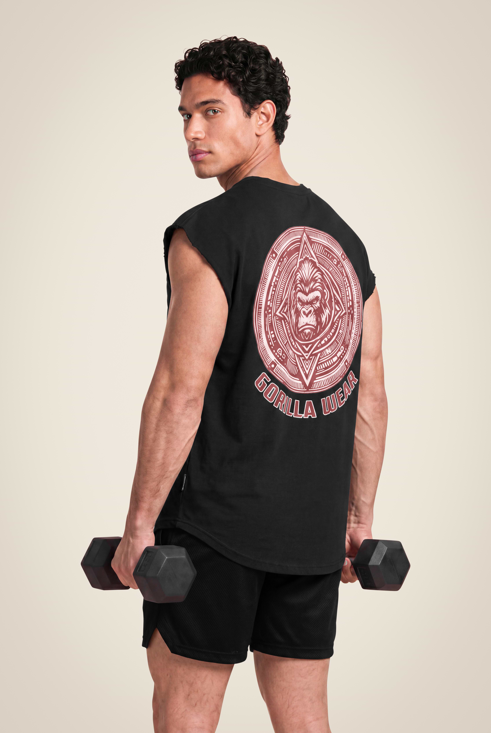 Gorilla Wear Bouse Cut Off Tank Top Tank Top Black