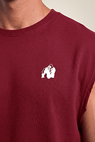 Gorilla Wear Bouse Cut Off Tank Top Tank Top Burgundy