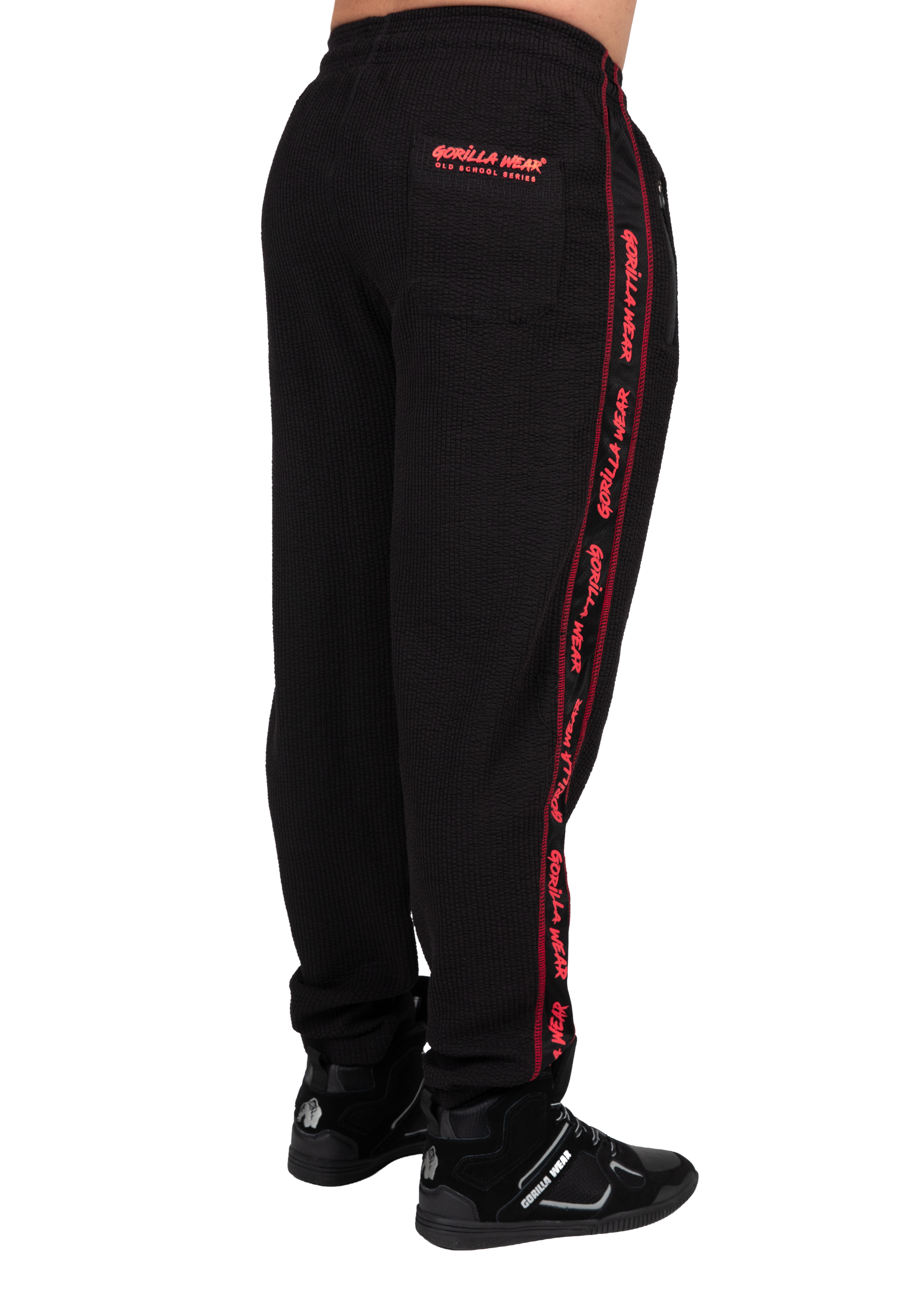 Gorilla Wear Buffalo Old School Workout Pants Pants Black/Red